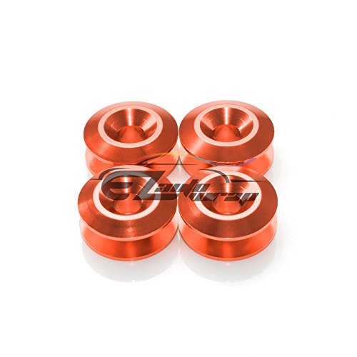 Orange Bumper Quick Release Fasteners for Car Bumpers Trunk Fender Hatch Lids Kit - color: ORANGE