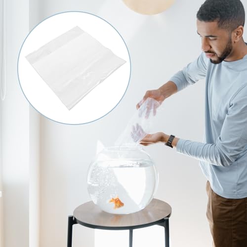 20Pcs Aquarium Oxygenated Fish Transport Bags 45X85Cm Leak-Proof Plastic Shipping Pouches for Live Fish Breeders