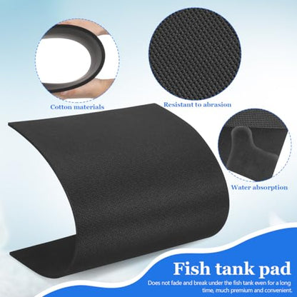 Aquarium Non Slip Shockproof Mat Thicken Fish Tank Leveling Pad for Enhanced Stability and Abrasion Resistant for Fish Tank 23.62 * 13.77 * 0.23in