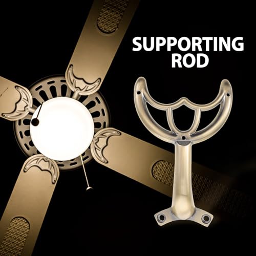 Replacement Ceiling Fan Blades Arm - Stable Ceiling Fan Arm Metal Replacement Part - Golden - color: Coffee