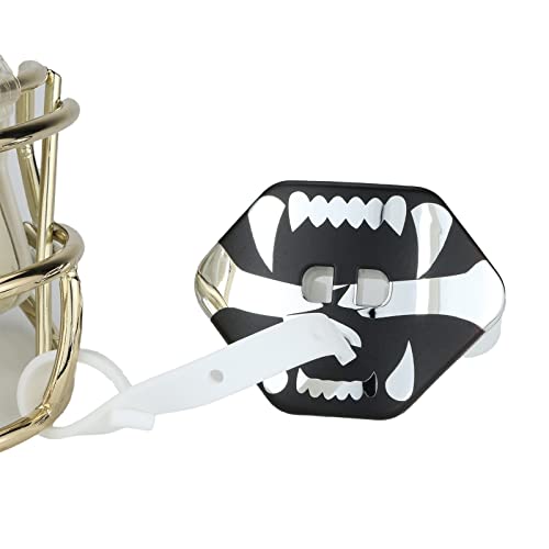 Football Mouth Guard Double Braces Mouth Guard Upper and Lower Teeth Protection Mouth Guard No Boil-Instant Fit for Youth and Adults (Silver) - color: Silver