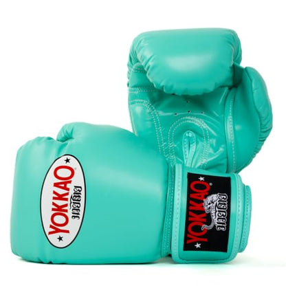 YOKKAO Matrix Muay Thai Boxing Gloves | Premium Leather Training and Sparring Gloves for Men and Women | Winning Boxing Gloves | Punching Gloves - color: Tiffany, size: 18oz