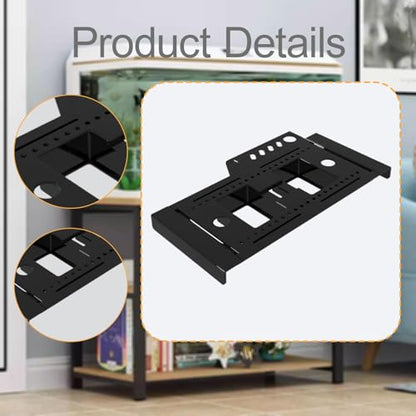 Fish Tank Organizer Aquarium Shelf Storage Tools Retractable PP Practical Easy Installation Suitable for Aquarium Home Storage Accessories, Black