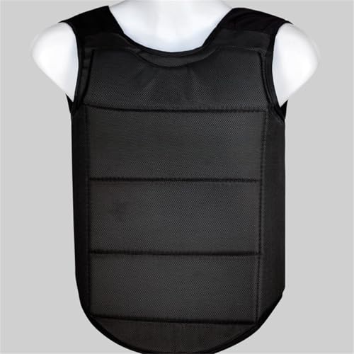 Karate Chest Protector, MMA Combat Training Boxing Taekwondo Abdomen Protective Sparring Gear Muay Thai Kickboxing - color: Black, size: Medium