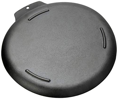 Outset 76378 Scallop Cast Iron Grill and Serving Pan , Black - color: Black, size: 12" Scallop Pan