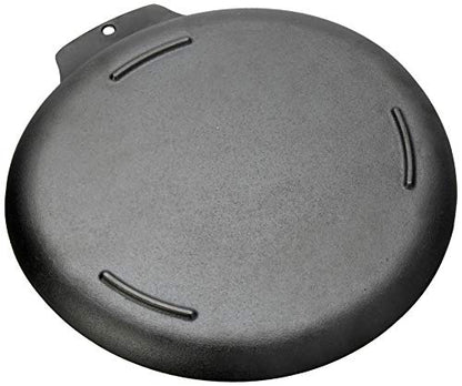 Outset 76378 Scallop Cast Iron Grill and Serving Pan , Black - color: Black, size: 12" Scallop Pan