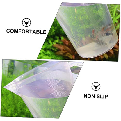 SOLUSTRE 1Pc Water Changing Cup with Measurement Scale Aquarium Supplies for Fish Feeding Design for Easy Liquid and Dry Ingredient Measurement