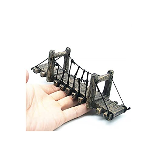 Hanging Bridge Aquarium Bridge Decor Resin Fish Hiding Ornament Underwater Landscape Fish Tank Hanging