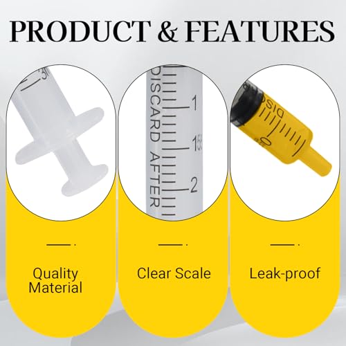 3ml Small Syringes Without Needle, 12 Pack Plastic Syringe with Cap for Pet Feeding, Scientific Labs, Glue, Oil & Precise Liquid Measurement - size: 3ml