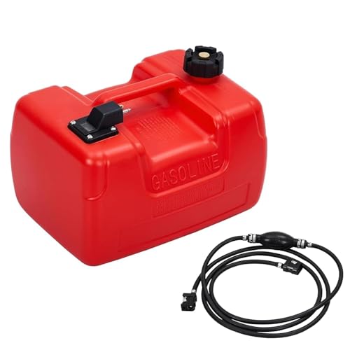 3 Gallon Marine Tank, 12 L Portable Marine Tank, Boat Marine Transfer Tank with Hose, I-Shaped Handle