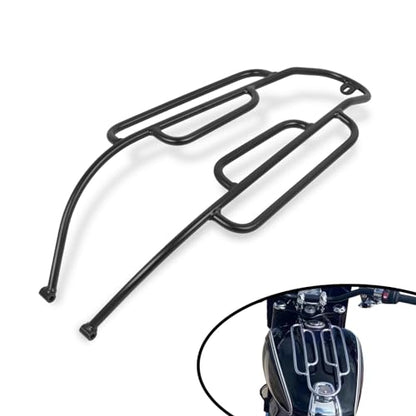 CHIFUN Fuel Tank Luggage Rack Gas Tank Protection Guard Compatible with BMW R18 2020-2023 / R18 Classic 2021-2023 Black Steel Motorcycle Front Shelf Bracket - color: black