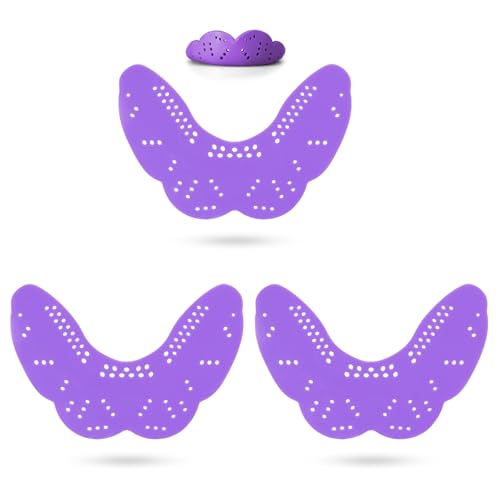 3PCS Sports Mouth Guard, Portable Athletes Boxing Basketball Flat Mouthguard for Basketball, Soccer, Hockey, Lacrosse, Custom Fit for Youth and Adults (Purple, 3PCS) - color: Purple, size: 3PCS