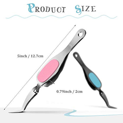 Honoson 3 Pcs Craft Tweezers Cross Locking Precision Curved Tweezers Soft-grip Stainless Steel Tool Pointed Tip Cutting Pliers for DIY Craft Jewelry Eyelash Extensions Nail Beading Tool