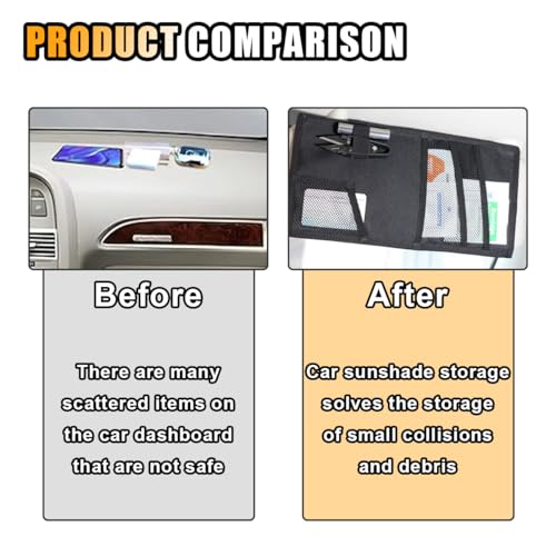 smilfuy Tactical Molle Car Sun Visor Organizer, Large Molle Visor Panel - color: Black