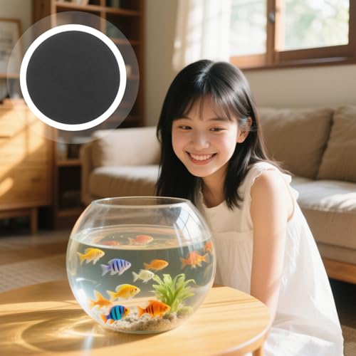 Abaodam Aquarium Nonslip Pad Fish Tank Cushioning Mat Enhanced Grip Insulation Mats for Tank Bottom and Easy Cleaning for Busy Fishkeepers - size: 25.00X25.00X1.00CM