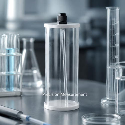 Acrylic Aquarium Titration Pump Container 0.8L with Scale, Transparent Tube - Liquid Storage Accessory, Accurate Additive Dispensing for Fish Tanks