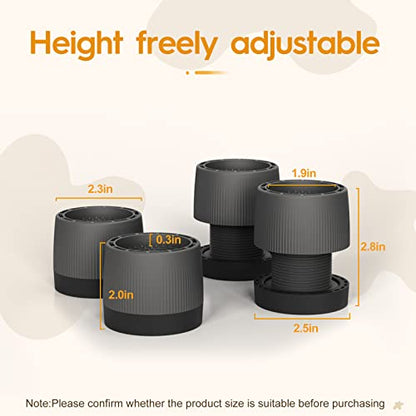 Anti Vibration Pads for Washing Machine, Adjustable Anti-Slip Washer Rubber Isolation Pads, Universal Furniture Pads 4 Packs