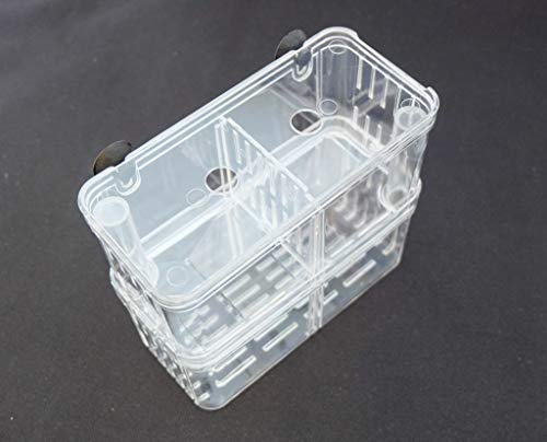 Aquarium Fish Breeder Box for Hatchery, Isolator, Injured Fish, Shrimp Clownfish (BX-005) - size: BX-005