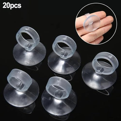 20PCS Air Plant Wall Mounts Secure Suction Base for Home Decoration Living Areas Home Greeneries and Aquarium Equipment Stand Holder Wall Mount Holder