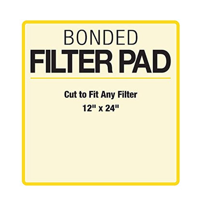 Marineland Bonded Filter Pad, Cut To Fit Any aquarium Filter, Whites & Tans, 312 sq. in. - size: 312 sq. in.