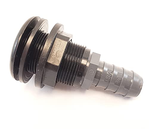 Lifegard Aquatics 3/4-Inch Slip Bulkhead Fit Kit with Insert