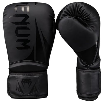 Venum Challenger Boxing Gloves - color: Black/Black, size: 12-Ounce, style: Challenger 2.5