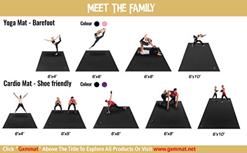 GXMMAT Large Yoga Mat 12'x6'/10'x6'/6'x8'(7mm) - color: Blue Sky, size: 6*8 FT