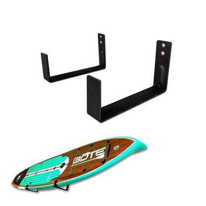 StoreYourBoard Paddle Board Wall Mount Rack, Felt Padded, Holds 50 lbs | Paddle Board Wall Rack, SUP Storage Rack, Paddle Holder, Aluminum, Holds 50 lb