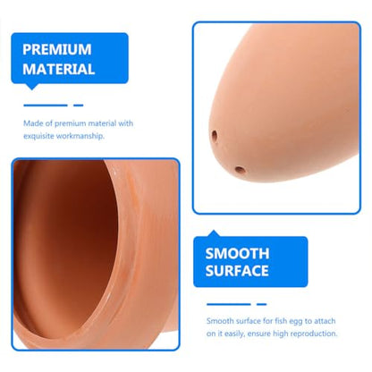 LIOOBO Spawning Bucket Shrimp Spawning Barrel Fish Adornment Fish Decor Breed Cone Cone Supplies Breeding Tool Pottery Clay Cone