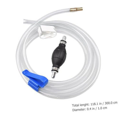 Manual Suction Hose Set for Car and Fish Tank, Water and Oil Siphon Pump with Guide Tube, Multi-purpose Vehicle Fuel Transfer Hose for Gasoline and Liquid
