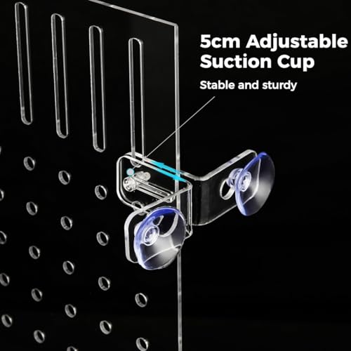 Acrylic Fish Tank Divider, Clear DIY Easy Install Isolation Board with Suction Cups, Aquarium Partition for Fish, Measures 15.74 X 11.81