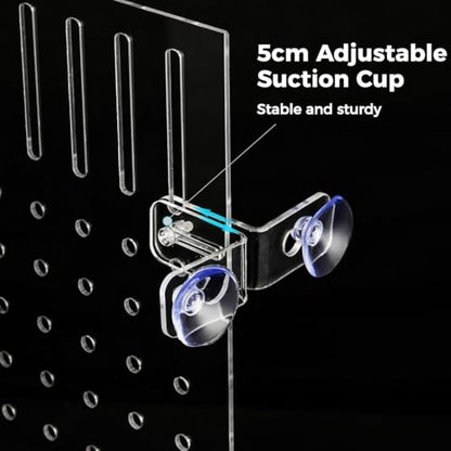 Acrylic Fish Tank Divider, Clear DIY Easy Install Isolation Board with Suction Cups, Aquarium Partition for Fish, Measures 15.74 X 11.81