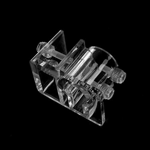 POPETPOP Aquarium Tube Holder,Pack of 4 PCS Acrylic Tube Holder-Aquarium Water Clip Water Tube Clamp Fixed Clip Fish Tank Holder Clamp