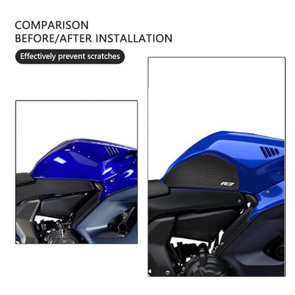 for YZF-R7 YZF r7 2025 2024 2023 2022 2021 New Accessories Motorcycle Tank Traction Pad Anti Slip Sticker Gas Knee Grip Protector Tank pad