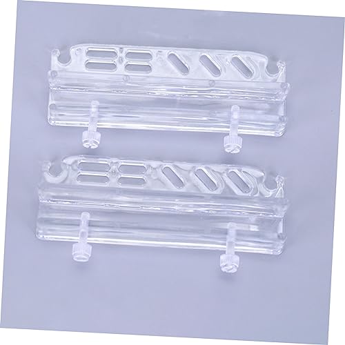 FOMIYES Acrylic Aquarium Tool Holder Rack for Water Plants Maintenance Storage Organizer for Fish Tank Cleaning Tools Design