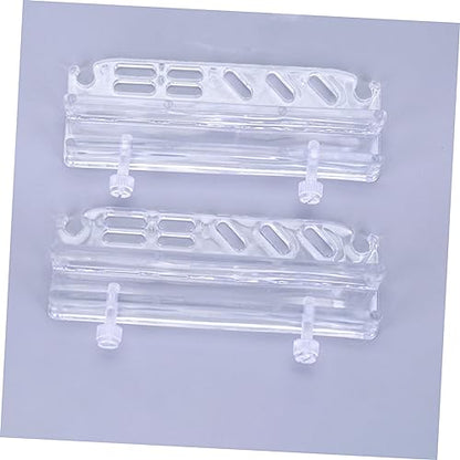 FOMIYES Acrylic Aquarium Tool Holder Rack for Water Plants Maintenance Storage Organizer for Fish Tank Cleaning Tools Design