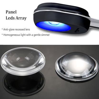 RL60 Aquarium LED Reef Light 60W, Smart-APP Control Full Spectrum Marine LED for Saltwater Coral Fish Tanks (Black RL60 Arm Kit)