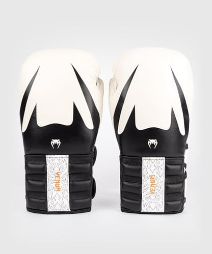 Venum Reverso Boxing Gloves - color: Snow White/Black, size: 10oz