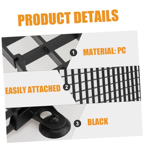 HANABASS 4sets Fish Tank Divider with Clips Aquarium Isolation Board and Bottom Grid Plastic Grate Panel for Easy Separation and Clean Water Management