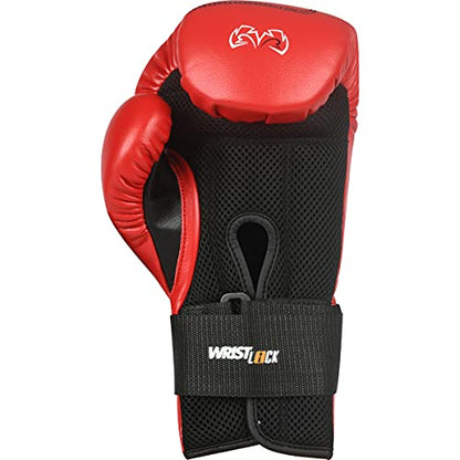 RIVAL Boxing RB1 2.0 Ultra Bag Gloves, Hook and Loop Closure, Super-Resistant Microfiber, High-Density Foam, Breathable Mesh Palm - color: Red, size: Medium
