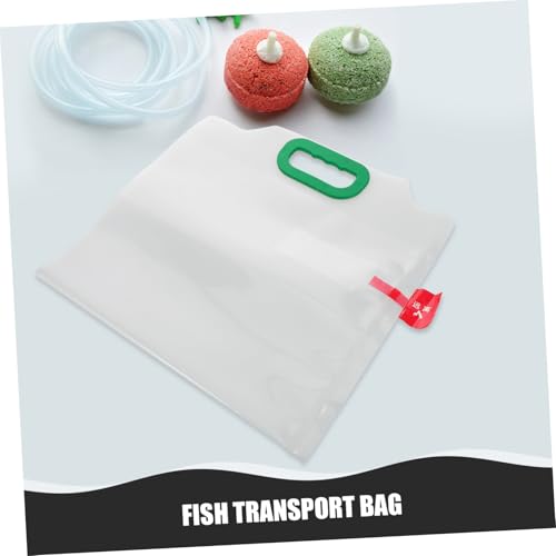 4pcs Fish Transport Bag Oxygen Support Design for Easy Observation Portable Handheld Carrier for Live Fish Shipping and Reusable for Aquariums and Pet Stores