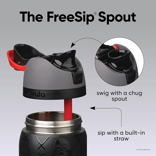 Owala Star Wars FreeSip Stainless Steel Water Bottle 32 oz Darth Vader - color: Darth Vader, size: 32 Ounces