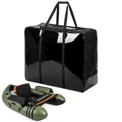 Inflatable Fishing Float Tube Storage Bag Carrying Foldable Carrying Fishing Tube Bag Organizer for Angling Outdoor Recreation Camping Boating River Transport Carry Storage