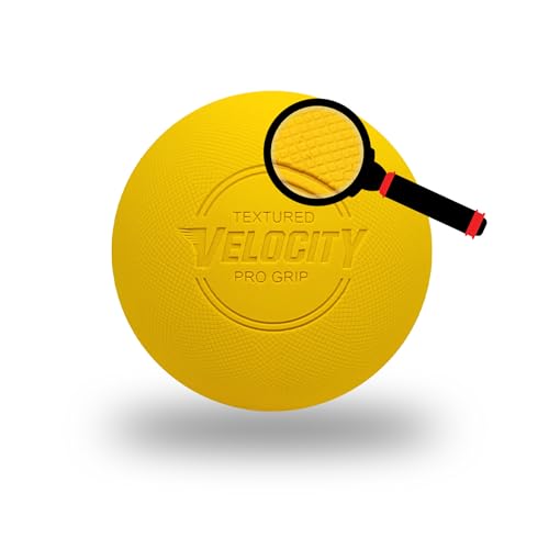 Velocity Pro Grip Lacrosse Balls - 6, 12, 18, 60 and 120 Packs - Certified for Youth, Club, High School, CLA, and College Game Play - color: Yellow, size: 18 Balls