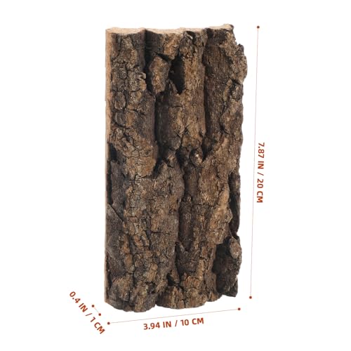 KESYOO 3Pcs Natural Cork Bark Background: Textured Wall Panel Climbing Decor for Reptile Terrarium Tank - Aquarium Habitat Accessories