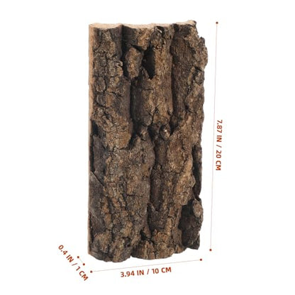 KESYOO 3Pcs Natural Cork Bark Background: Textured Wall Panel Climbing Decor for Reptile Terrarium Tank - Aquarium Habitat Accessories