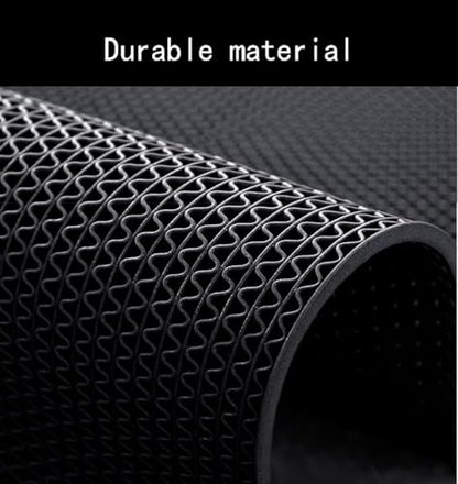 PVC Drainage Floor Mat Non-Slip Commercial Wet Area Mat for Outdoor and Indoor Restaurant Kitchen Bar Swimming Pool Splash Matting Water Drain Flooring Mat (Black, 4FTX16.4FT)