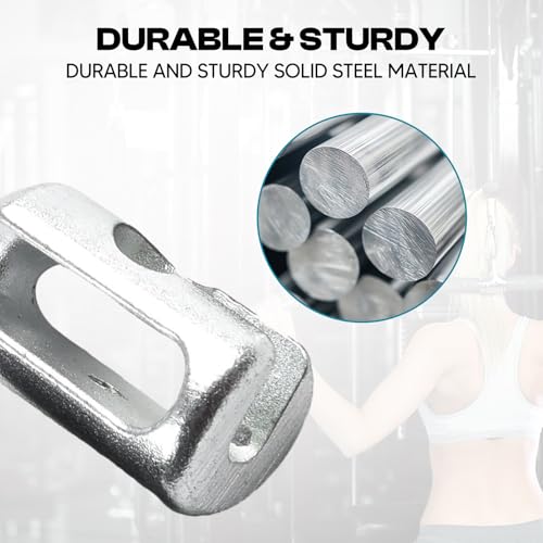 DYNWAVE Gym Machine Cable Stoppers Balls Stopper Fixing Set Weight Cable Machine Clothesline Pulley Set Terminals Heavy Duty for Exercise Workout - color: B