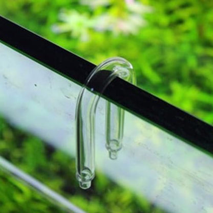 CO2 Diffuser Tube for Aquarium U-Shaped Glass Connecting Pipe 1-Piece CO2 Regulator Connector for Fish Tank Compatible Aquatic Plants and