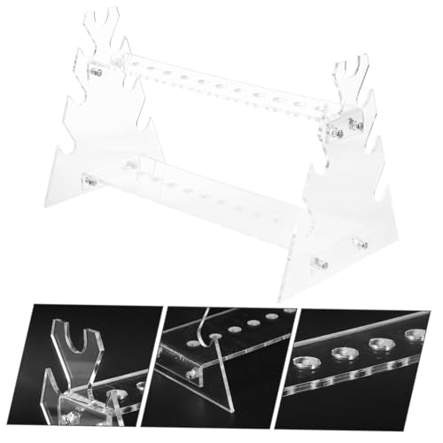 Zerodeko 12holes Test Tube Holder Trapezoid Rack for Laboratory Dual-Sided Organizer for Efficient Storage and Easy Access to Test Tubes